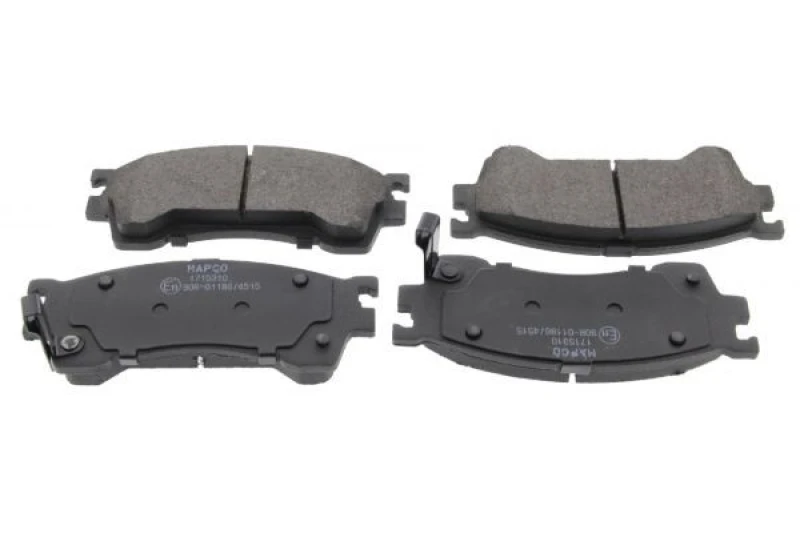 Image of MAPCO 6657 Brake pad set Front Axle, with acoustic wear warning, with anti-squeak plate Brake Pad Set,disc brake (402)
