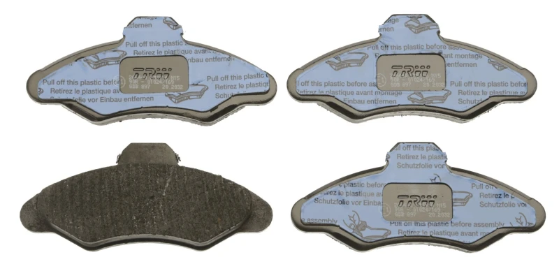 Image of TRW GDB897 Brake pad set not prepared for wear warning indicator Brake Pad Set,disc brake (402)