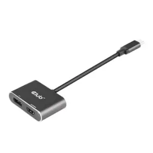 image of Club3D USB3.2 Gen2 Type-C(DP Alt-Mode) to DP And HDMI