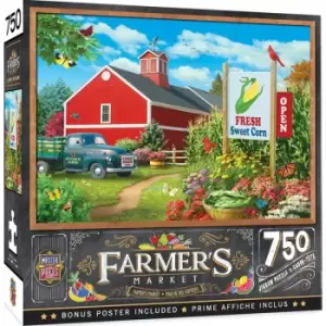 Image of Masterpieces Puzzle Farmers Market Country Heaven Puzzle 750 piece jigsaw puzzle