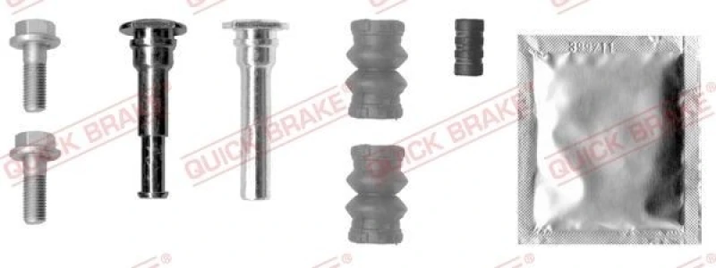 Image of QUICK BRAKE Guide sleeve kit, brake caliper QUICK BRAKE 113-1387X