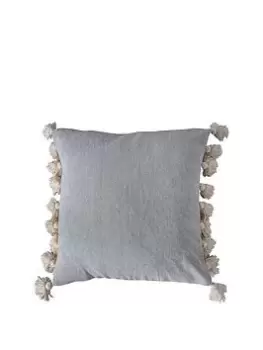 Image of Gallery Cotton Tassel Cushion - Natural