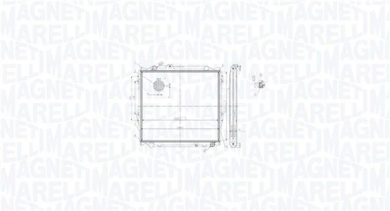Image of MAGNETI MARELLI Engine radiator MAGNETI MARELLI 350213213900