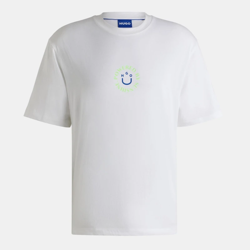 Image of Hugo Mens Napoka 01 Regular Fit T-Shirt White 100 male XS