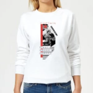 Image of Star Wars Captain Phasma Womens Sweatshirt - White - L