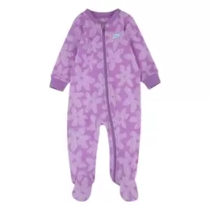 Image of Nike Daisy Footed Coverall Baby Girls - Purple