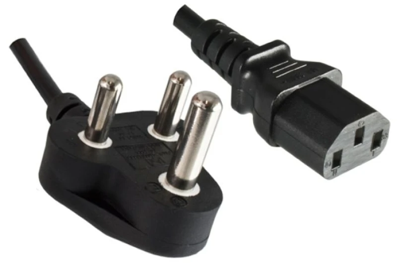Image of Microconnect PE010418INDIA power cable Black 1.8 m Power plug type D C
