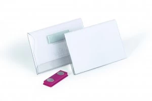 Image of Durable Magnetic Name Badge 54x90mm Pack of 25 811719