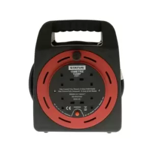 Image of 4 Way Cassette Cable Reel - Red - 15m - S15M13ACR4 - Status
