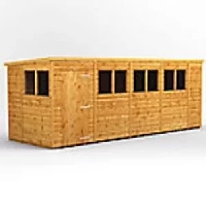 Image of Power Garden Shed 186PP Golden Brown 18x6