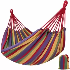 Image of Hammock incl. storage bag - garden hammock, camping hammock, indoor hammock - colourful