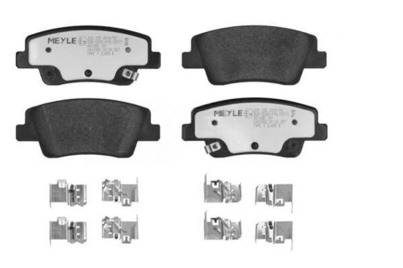 Image of MEYLE 025 265 4316/PD Brake pad set MEYLE-PD: Advanced performance and design. Rear Axle, with acoustic wear warning Brake Pad Set,disc brake (402)