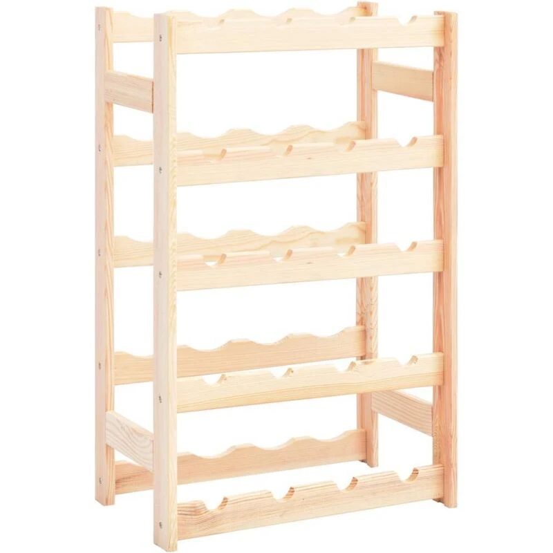 Image of VIDAXL Wine Rack for 20 Bottles Pinewood Vidaxl 8719883735399