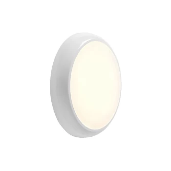 Image of Saxby Hero 18W LED Round Flush Light Gloss White with Emergency & Sensor 120d. detection angle, IP65