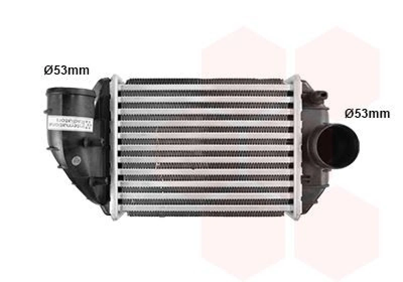 Image of VAN WEZEL Intercooler VAN WEZEL 58004221