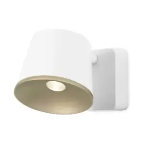 Image of Leds-C4 Drone - LED 1 Light Indoor Wall / Ceiling Light White, Gold