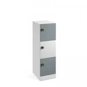 image of Flux 1300mm high lockers with three doors - mechanical lock