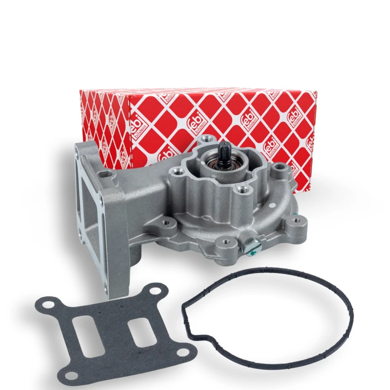 Image of FEBI BILSTEIN 22409 Water pump Cast Aluminium, with seal ring, with gasket/seal Cast Aluminium Water Pump (1260)
