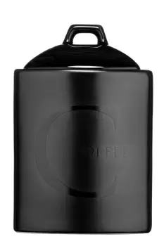 Image of Black Text Coffee Storage Jar