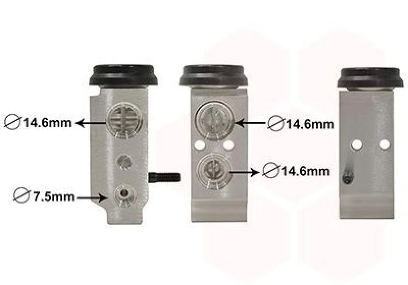 Image of VAN WEZEL AC expansion valve VAN WEZEL 82001277
