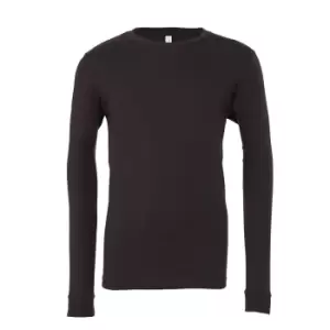 Image of Bella + Canvas Adults Unisex Jersey Long Sleeve T-Shirt (L) (Dark Grey Solid)