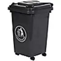 image of GPC Wheeled Bin Blue Dark Grey 30L