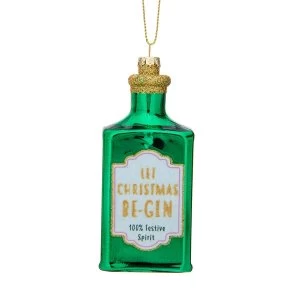 Image of Sass & Belle Let Christmas Be-Gin Shaped Bauble