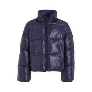 Image of Tommy Hilfiger Glossy Puffer Jacket - Blue
