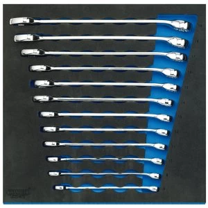 Image of Draper Combination Spanner Set In 1/2 Drawer EVA Insert Tray (12 Piece)