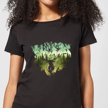 Image of Harry Potter Patronus Lake Womens T-Shirt - Black