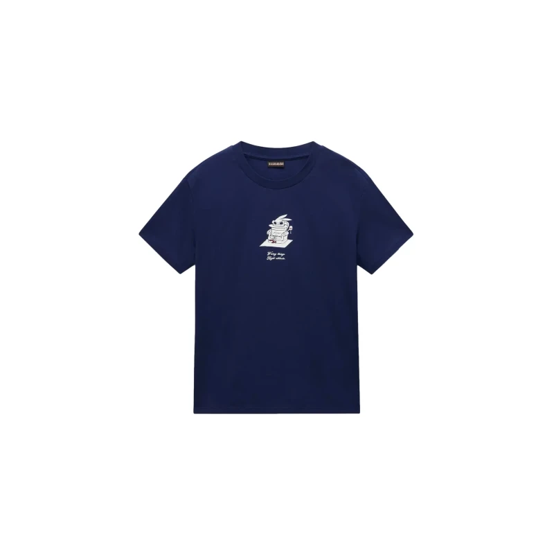 Image of Womens T-Shirt Napapijri Antimony Bleu Female 2XS