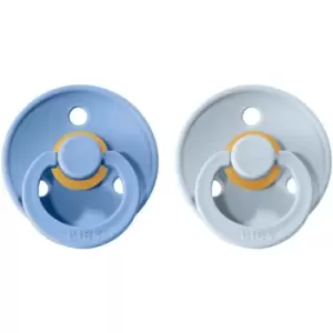 Image of BIBS Colour Natural Rubber Size 1: 0+ months dummy Sky Blue / Baby Blue 2 pc
