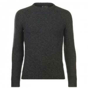 image of Label Lab Label Hulme Twisted Cotton Jumper - Charcoal