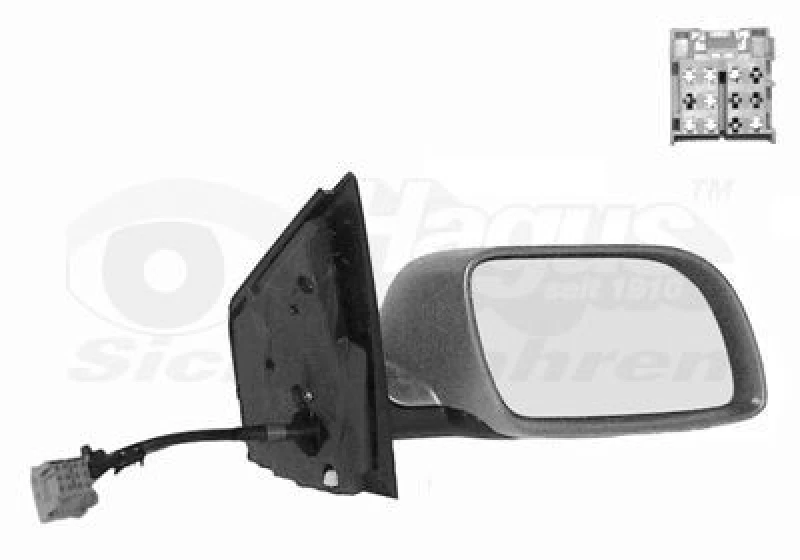 Image of VAN WEZEL Wing mirror VAN WEZEL 5827808