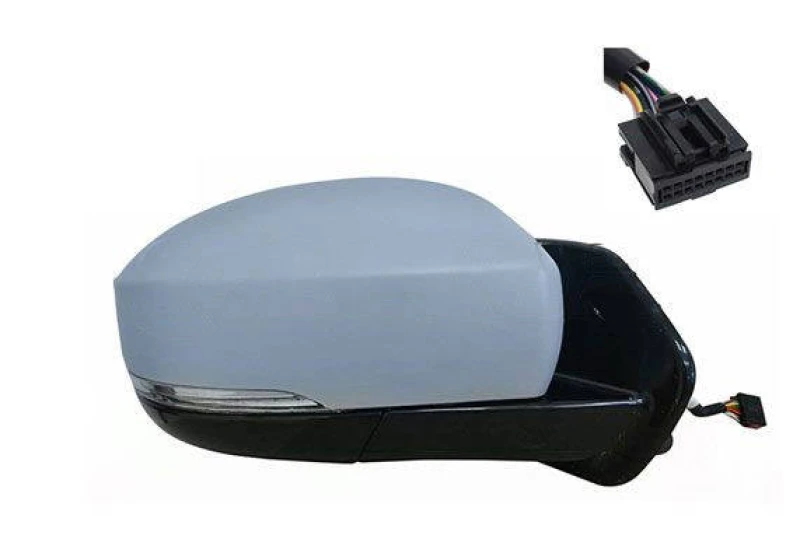 Image of ALKAR 9048052 Wing mirror Right, Electric, with Peripheral Lighting, primed Outside Mirror (50)