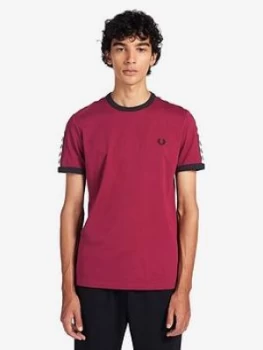 image of Fred Perry Taped Ringer T-Shirt - Port Size M Men