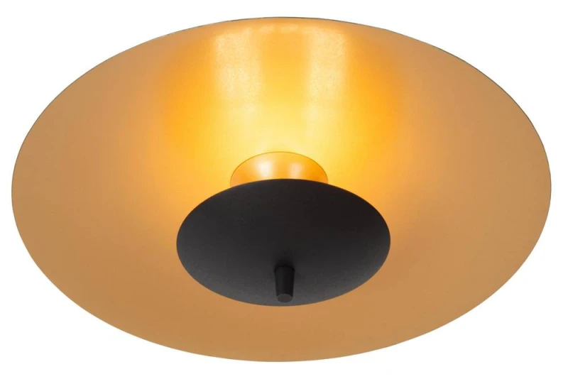 Image of Netlighting Lucide VULCAN Flush ceiling light 35cm LED Dim. 1x9W 3000K Black Unisex