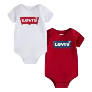 image of Levis 2pc Batwing T-Shirts Unisex Babies - White