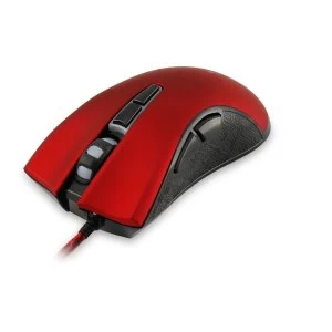 image of White Shark Gaming Gm-1601 Spartacus 4800Dpi Gaming Mouse (Red/Black)