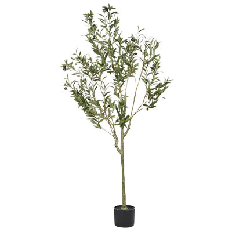 Image of Beliani Artificial Plant Olive Tree 153cm Green