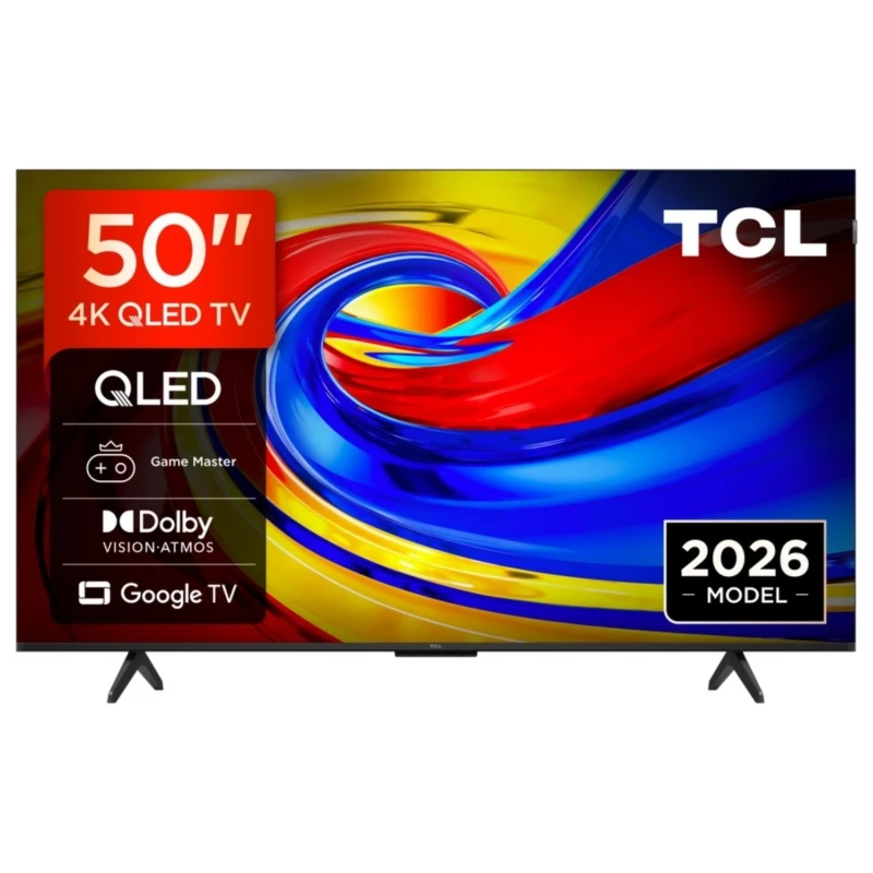 Image of TCL 50P7L-UK 50" QLED 4K Google TV Dolby Vision Dolby Atmos & Game Master Gaming 50P7L-UK Black