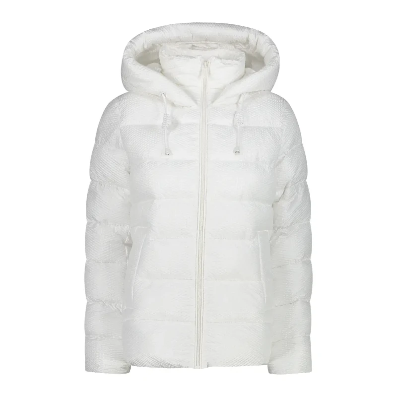 Image of CMP 3D effect hooded puffer jacket For Her CMP Blanc Female 2XS