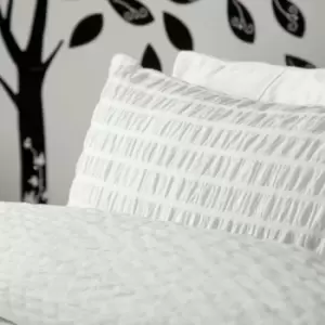 Image of Belledorm Lincoln Housewife Pillowcases (Pair) (One Size) (White) - White