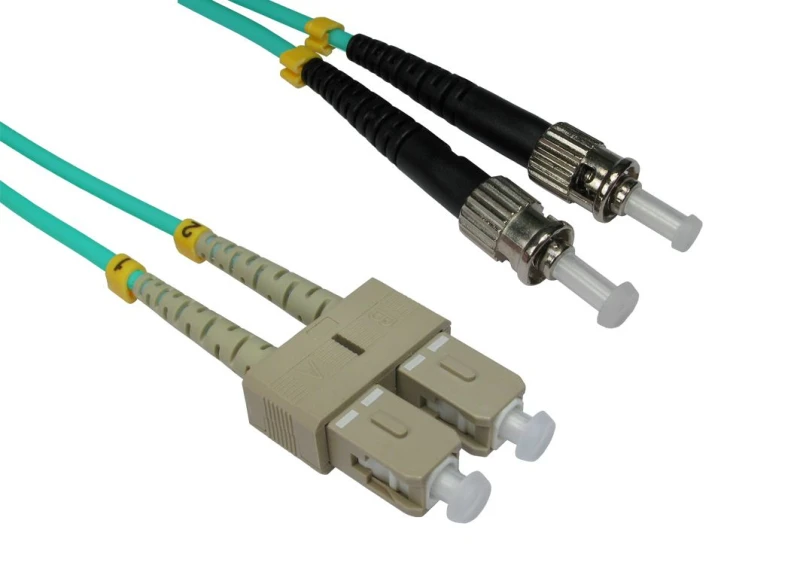 Image of Cables Direct 10m OM3 Fibre Optic Cable, ST-SC (Multi-Mode)
