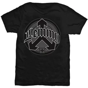 Image of Lemmy - Arrow Logo Unisex Large T-Shirt - Black