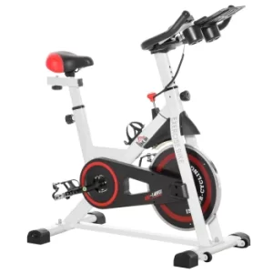 Image of HOMCOM Upright Exercise Bike Indoor Training Cycling Machine Stationary Workout Bicycle with Adjustable Resistance Seat Handlebar LCD Display