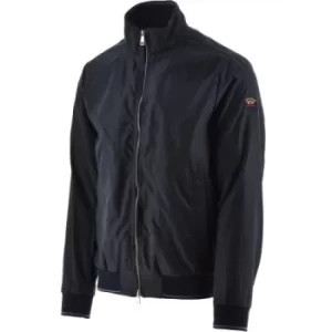 image of Paul and Shark Navy Microfiber Bomber Jacket