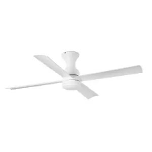 image of Fraser LED White Ceiling Fan Smart - Remote Included, 3000K