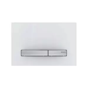 image of Geberit - Sigma50 Dual Flush Plate - White Alpine