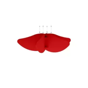 Image of Social Spaces Piano Scales Acoustic Suspended Ceiling Raft in Orange 1200 x 1200